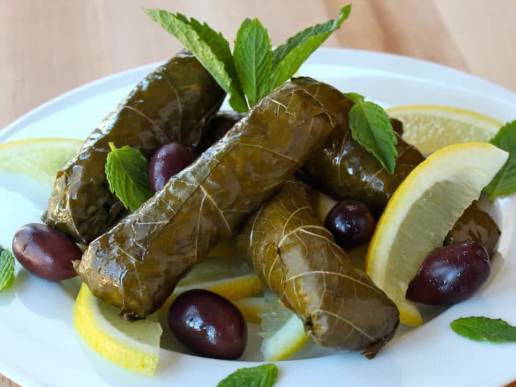 Stuffed Vine leaves (V)