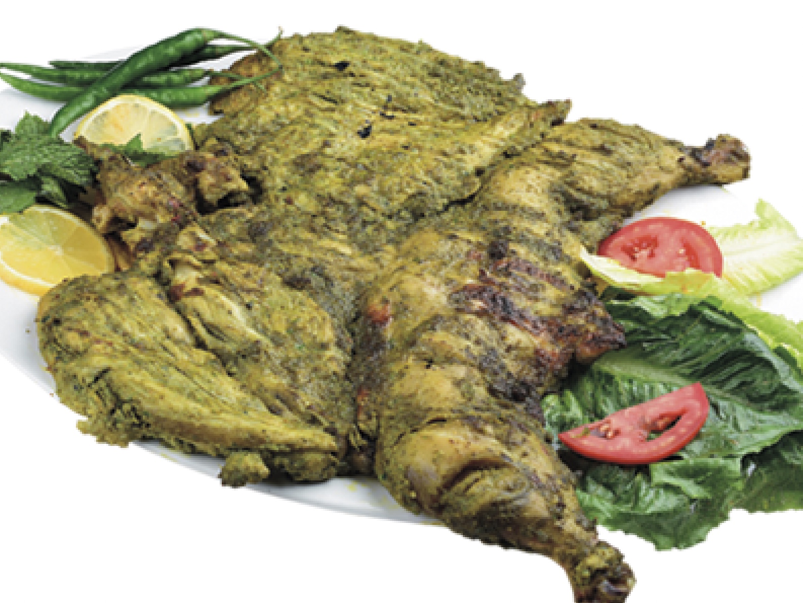 Green Chilli Fresh Chicken Charcoal