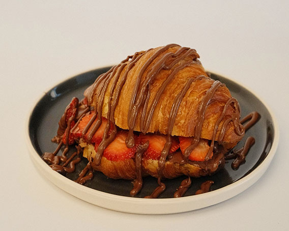 Strawberry Nutella croissant
